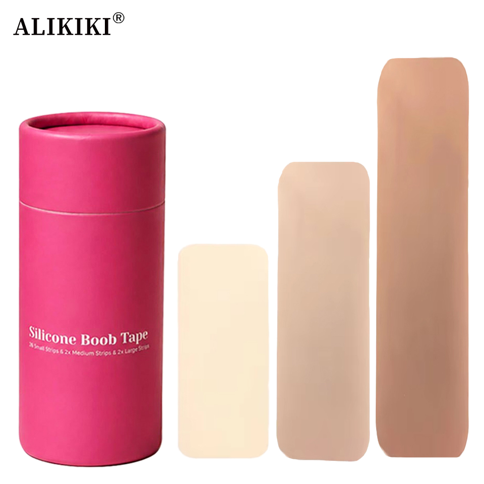 Strapless Bra Adhesive - 6Pcs Reusable Precut Silicone Boob Tape