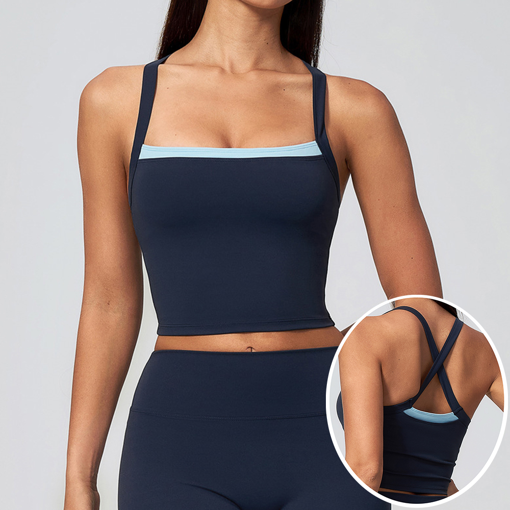 Women Criss Cross Back Yoga Ta - Plunge Bra Push Up review and price