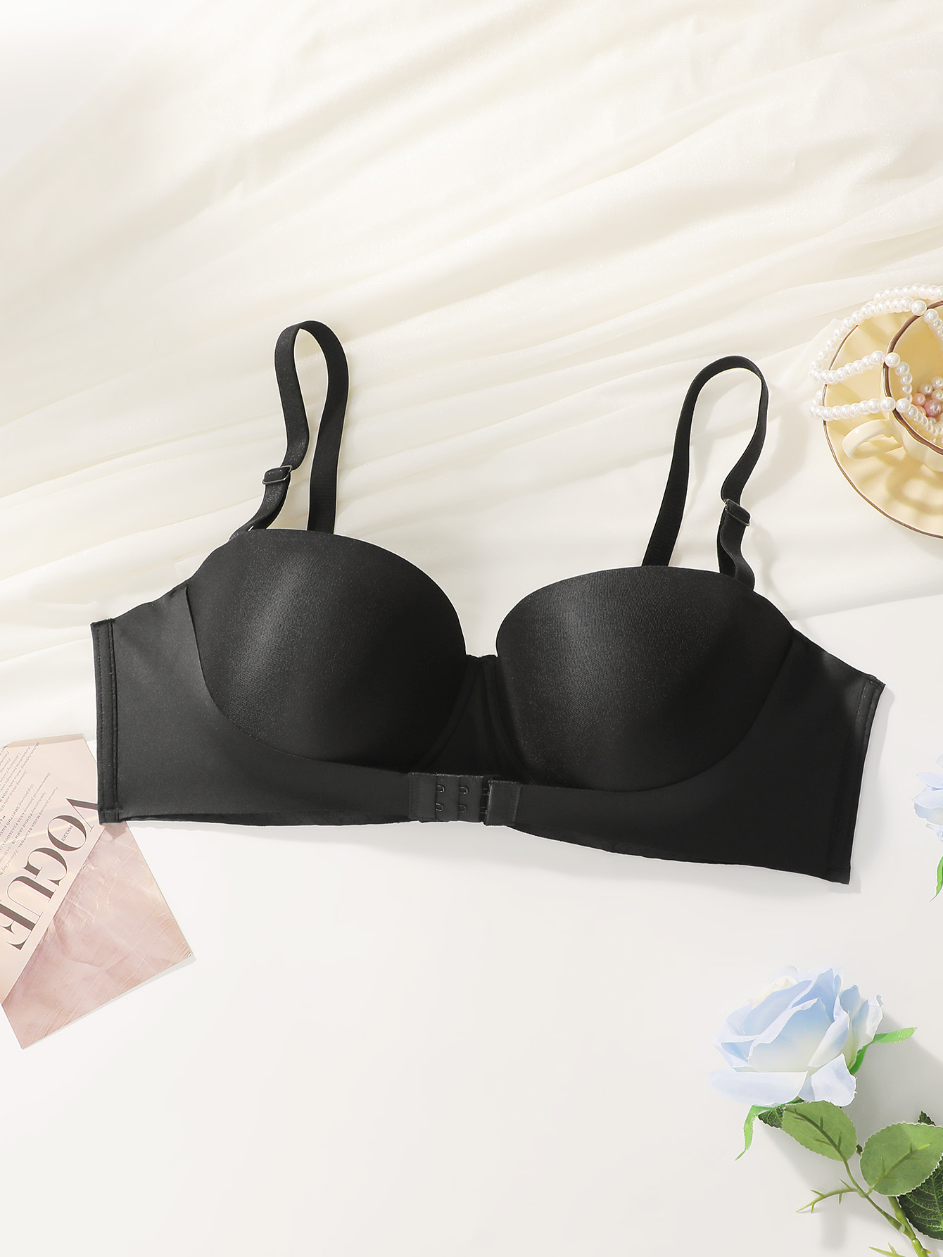Women Large Bust Plus Size Str - Plunge Bra Push Up review and price