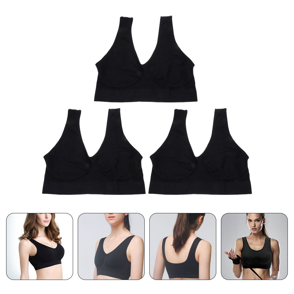 3Pcs Yoga Bras Wirefree Sports - Wirefree Bra Comfort review and price