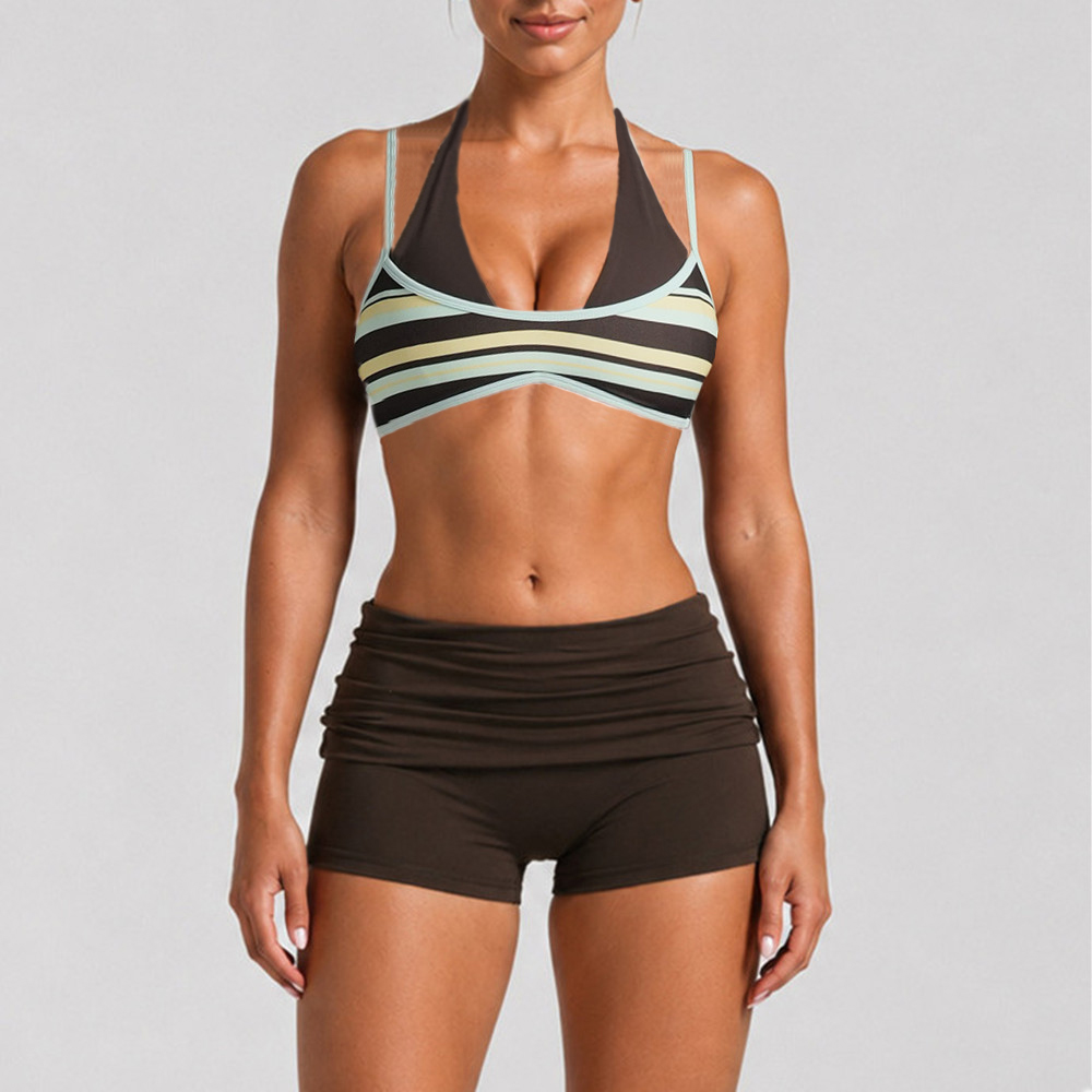 Pad Women Block Dot Halter Dou - Sports Bra Racerback review and price